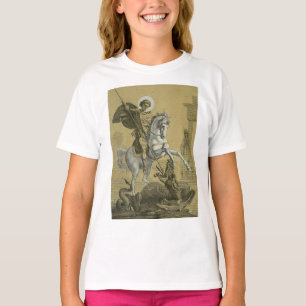 T-shirt Saint George – Premium "Sunburst Gold" Art