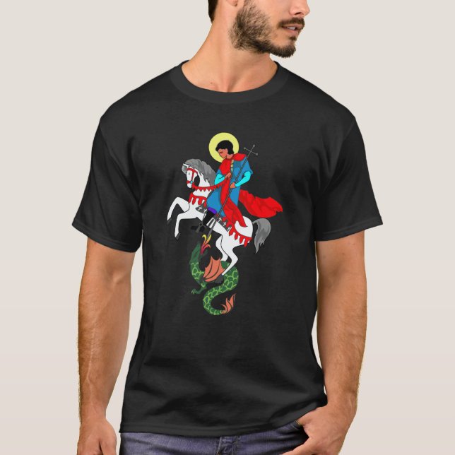 T-shirt Saint George the Dragon Slayer St George (Devant)