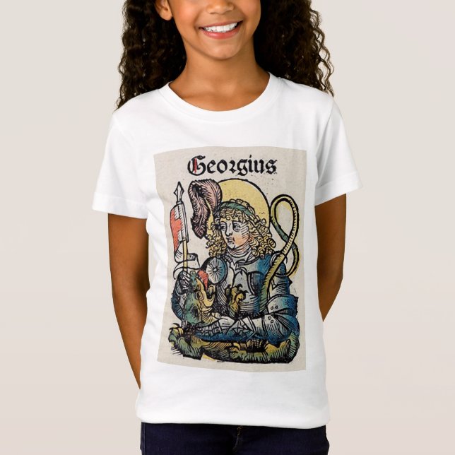 T-Shirt Saint Georges de la Chronique de Nuremberg (Devant)