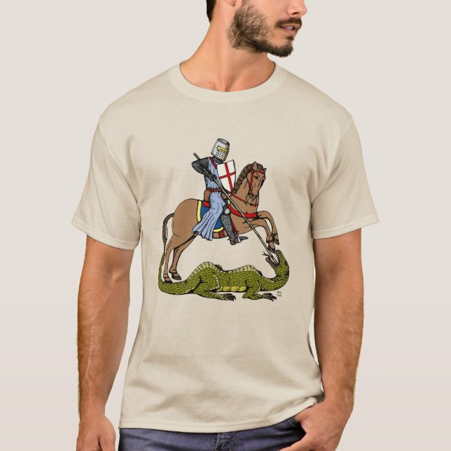 T-shirt Saint Georges et le Dragon du 13e siècle (Devant)