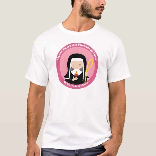 T-shirt Saint Gertrude le Grand (Devant)