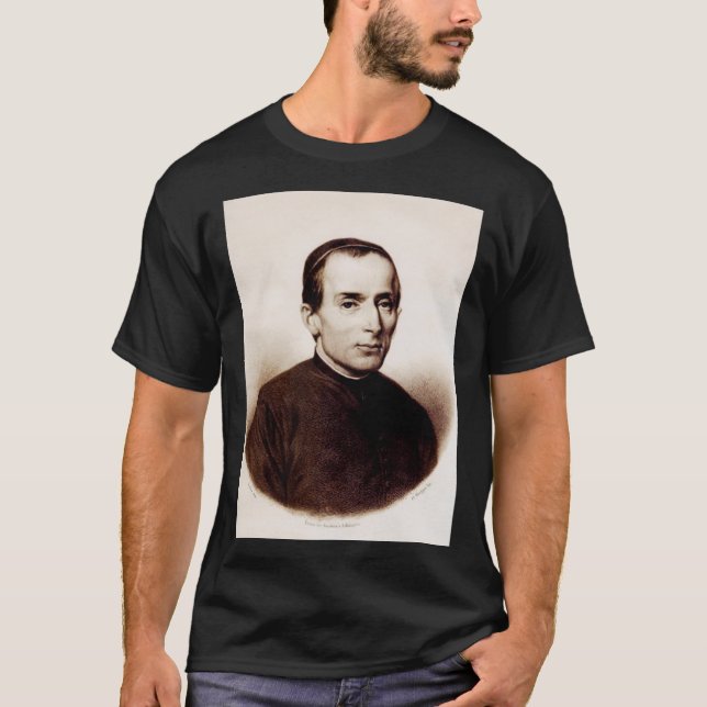 T-shirt Saint Giuseppe Cafasso Prêtre franciscain (Devant)