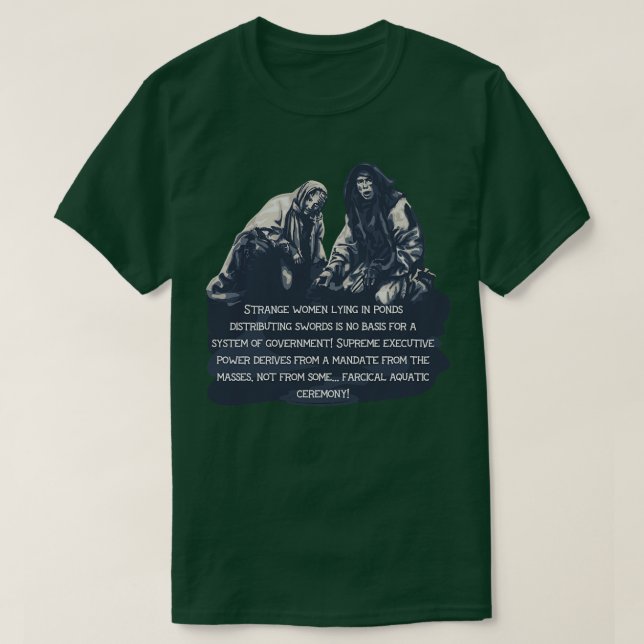 T-shirt Saint Graal Moques paysannes Arthurs Système de go (Design devant)
