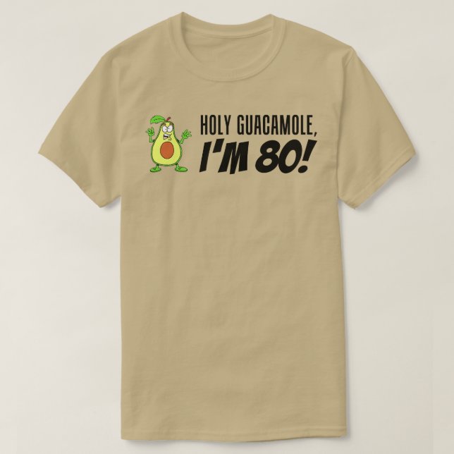 T-shirt Saint Guacamole Im 80 Cartoon Avocado Veggie Pun 8 (Design devant)