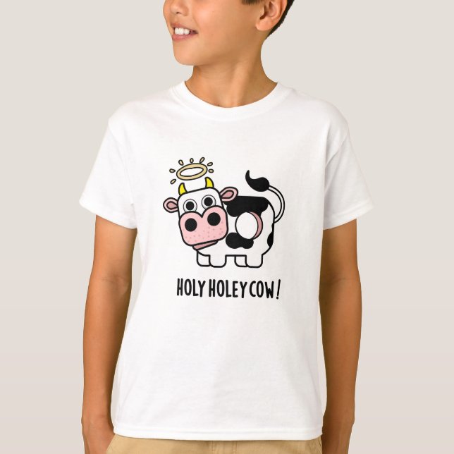 T-shirt Saint Holey vache drôle animal jeu (Devant)