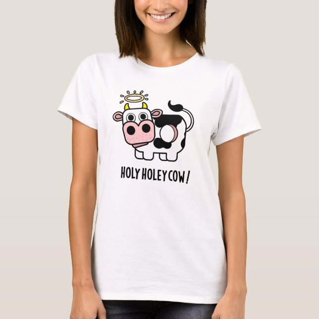 T-shirt Saint Holey vache drôle animal jeu (Devant)