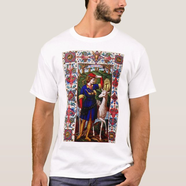 T-shirt Saint Hubert de Liège avec le cerf (Devant)
