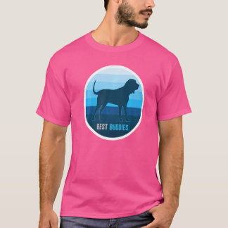 T-shirt Saint Hubert's Dog Bloodhound Retro 38