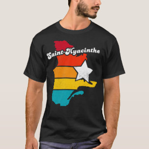 T-shirt Saint-Hyacinthe Québec Canada Vintage en détresse