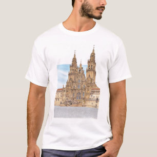 T-shirt Saint-Jacques-de-Compostelle. Façade occidental.