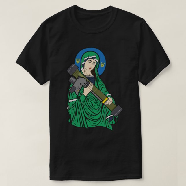 T-shirt Saint Javelin - Guerre d'Ukraine. Slava Ukraini ! (Design devant)