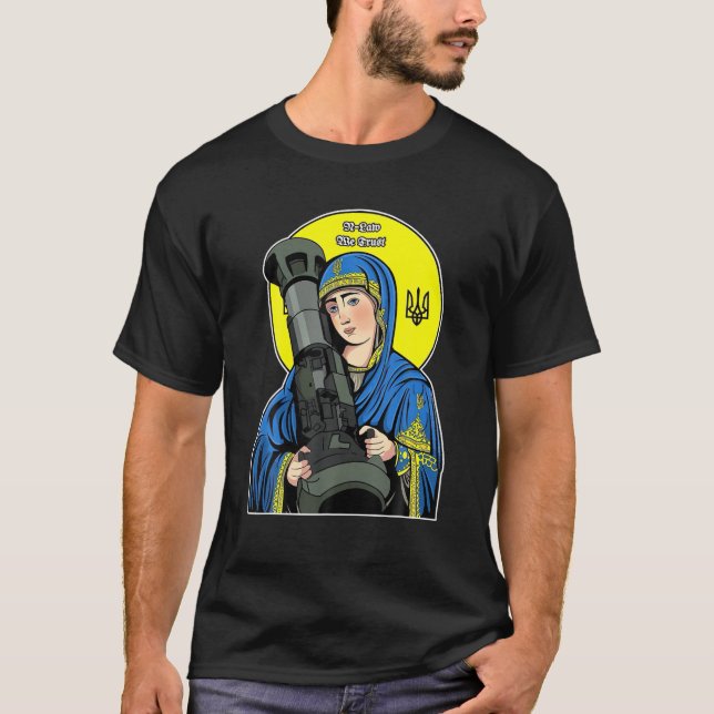 T-shirt Saint Javelin Saint NLA Je Me Trouve Avec L'Ukrain (Devant)