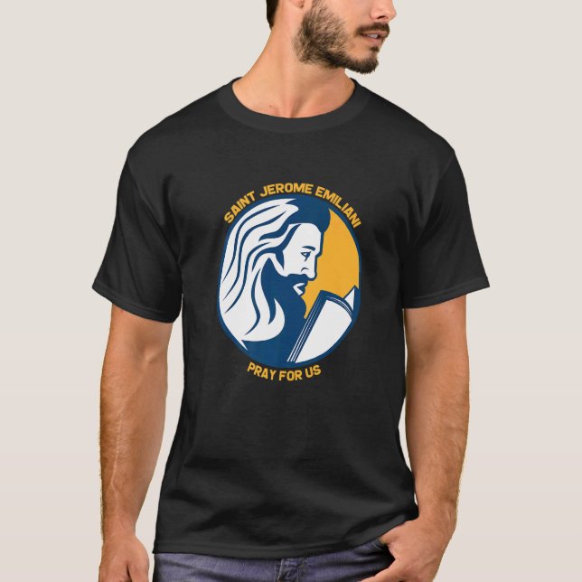 T-shirt Saint Jérôme Emiliani catholique Saints patrons Co (Devant)