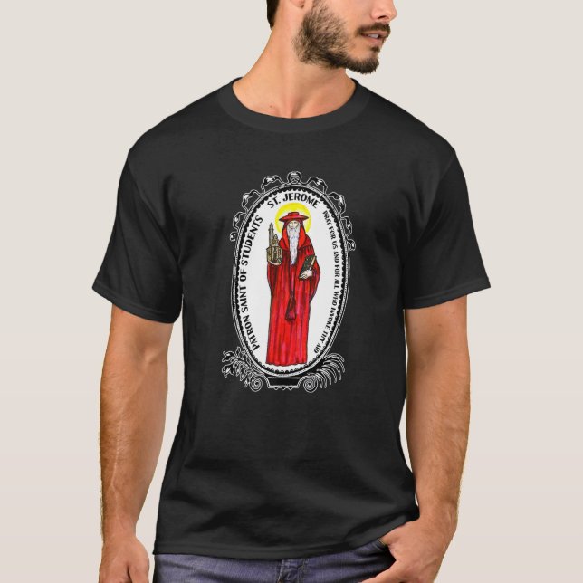 T-shirt Saint Jérôme Emiliani catholique Saints patrons Co (Devant)