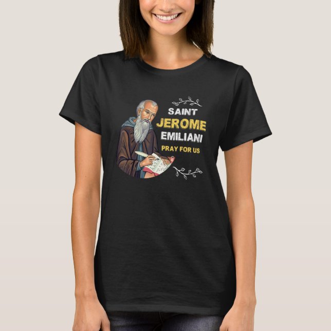 T-shirt Saint Jérôme Emiliani catholique Saints patrons Co (Devant)