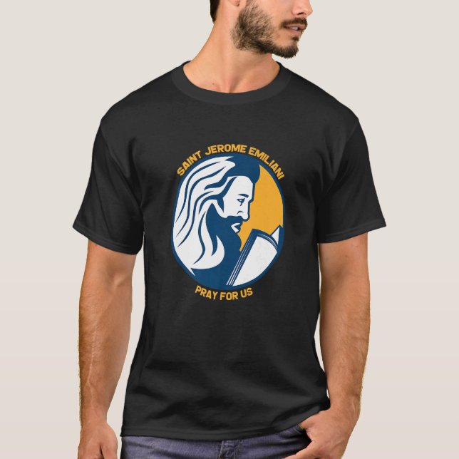 T-shirt Saint Jérôme Emiliani Patron Catholique Saints Con (Devant)