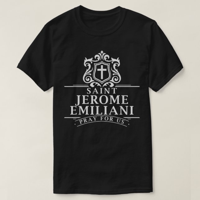 T-shirt Saint Jérôme Emiliani Patron Catholique Saints Con (Design devant)