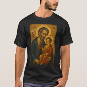 T-shirt Saint Joseph avec l'enfant Jésus Orthodoxe