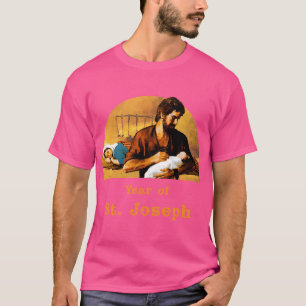 T-shirt Saint Joseph Détende Le Bébé Jésus Pendant Que Mar