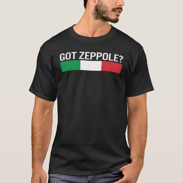 T-shirt Saint Joseph's Day Got Zeppole Italy Flag Italian  (Devant)