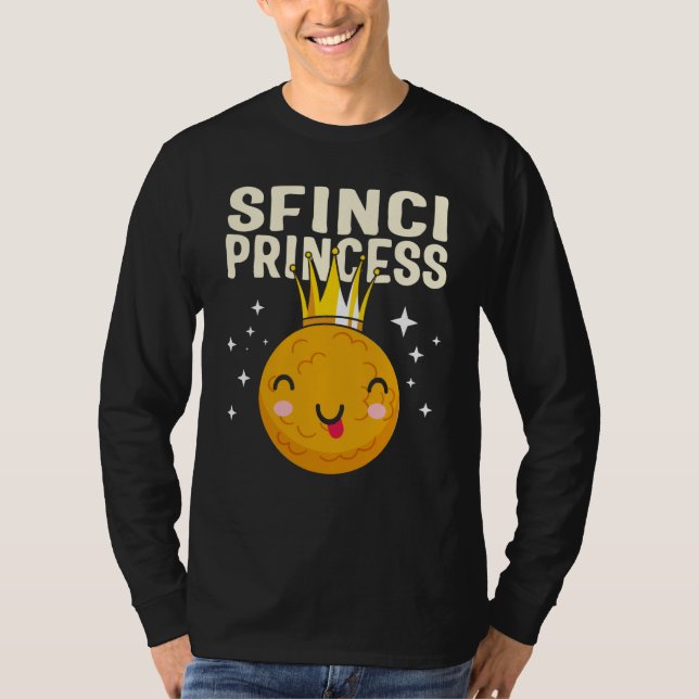 T-shirt Saint Joseph's Day Sfinci Princess Cute Sicilian D (Devant)