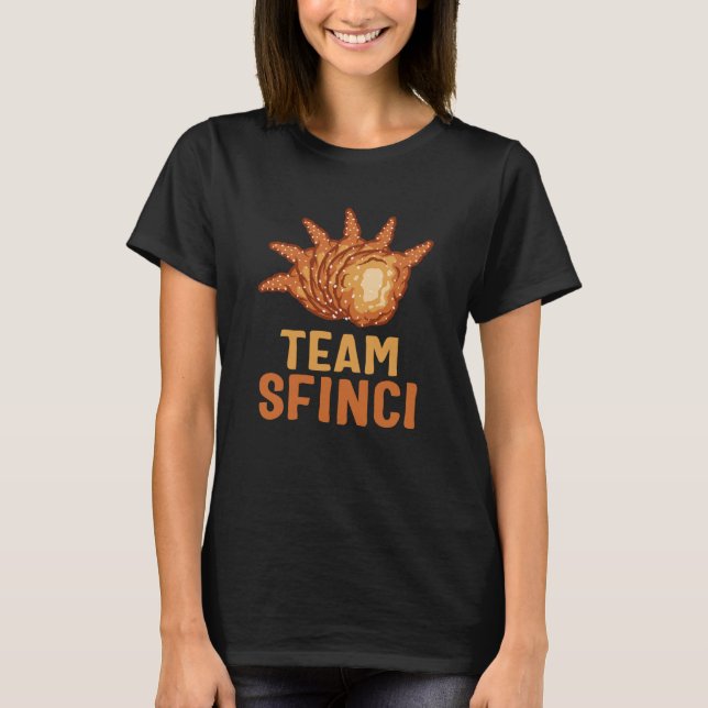 T-shirt Saint Joseph's Day Team Sfinci Cute Sicilian Desse (Devant)