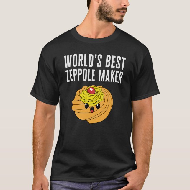 T-shirt Saint Joseph's Day World's Best Zeppole Maker Ital (Devant)