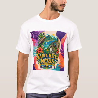 T-shirt Saint Kitts et Nevis Les bonnes vibrations ont une