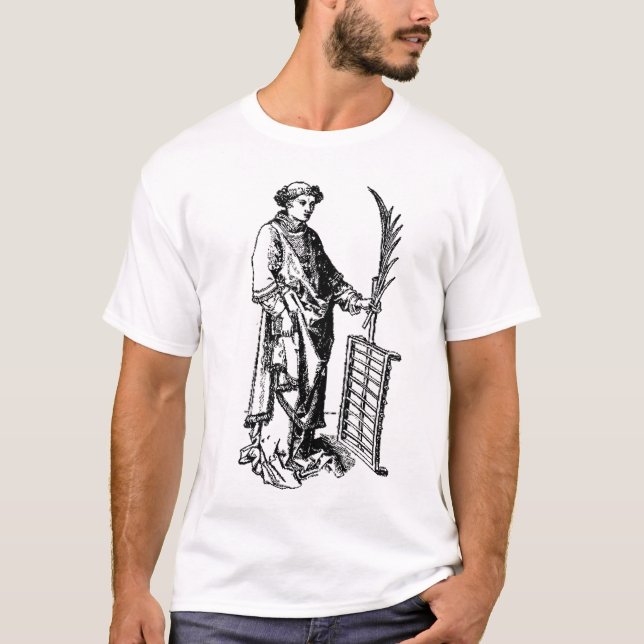 T-shirt Saint Lawrence par Martin Schongauer (Devant)