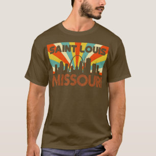 T-shirt Saint Louis City Missouri Rétro Souvenir Vintage