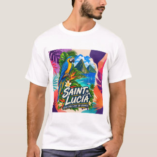 T-Shirt Saint Lucia Good Vibes Have an Address