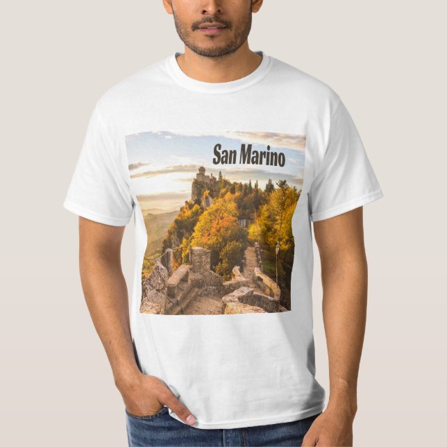 T-shirt Saint-Marin Europe Trois Tours (Devant)