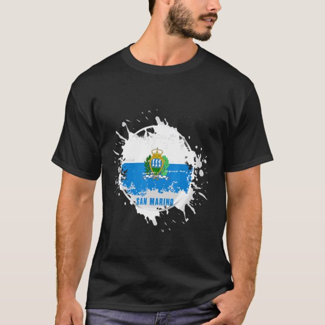 T-shirt Saint-Marin Splash (Devant)