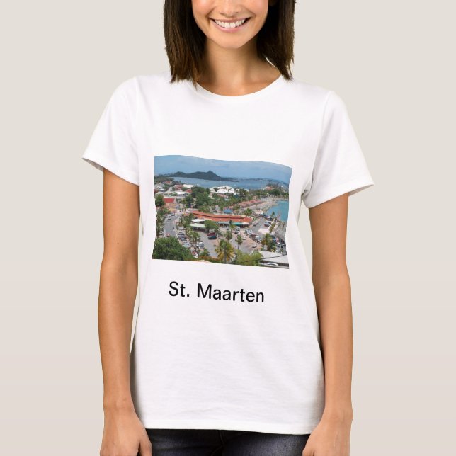 T-shirt Saint-Martin - Baie Marigot (Devant)