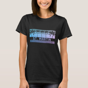 T-shirt Saint Martin Island Caraïbes Souvenir Vintage
