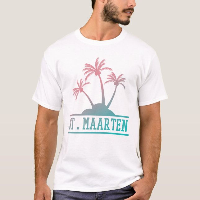 T-shirt Saint-Martin | Saint Martin Gradient (Devant)