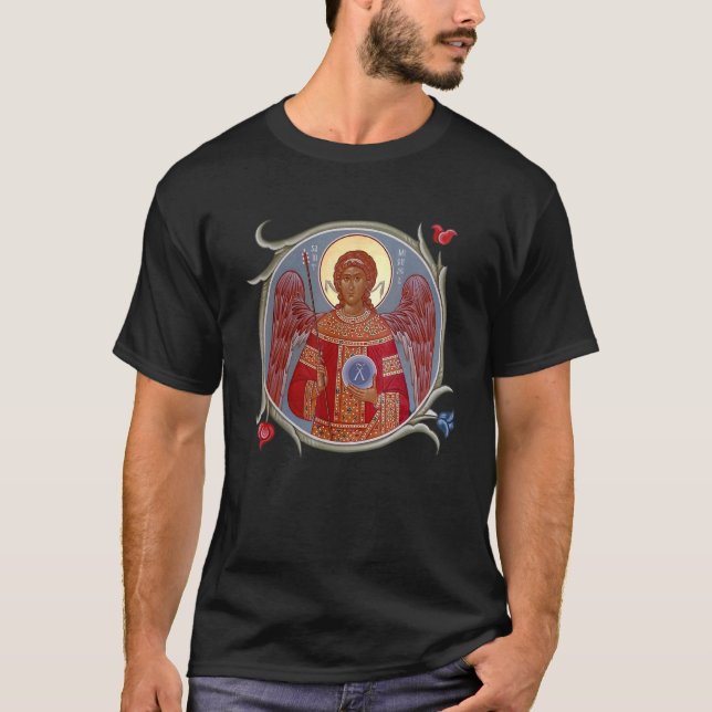 T-shirt Saint Michael La Prière Archange Tradit Catholique (Devant)