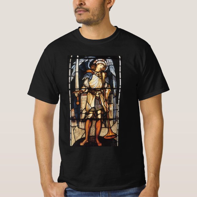 T-shirt Saint Michael par Sir Edward Coley Burne-Jones (Devant)