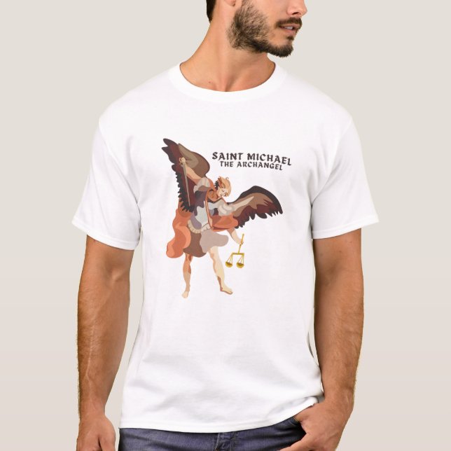 T-shirt Saint Michael The Archangel Prayer Catholic Tradit (Devant)