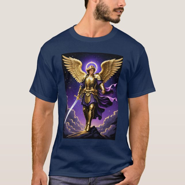 T-shirt Saint Michel de l'Archange catholique romain (Devant)
