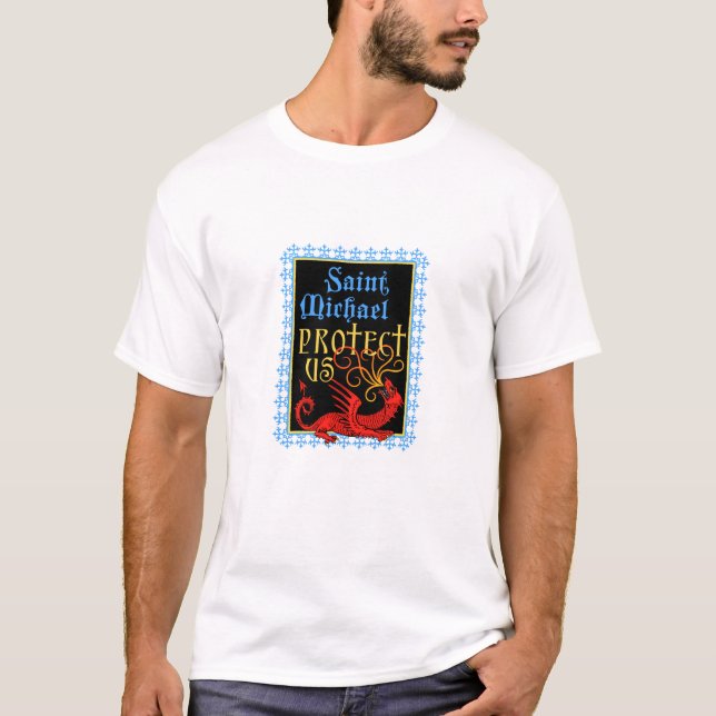 T-Shirt Saint Michel Nous Protège (Devant)