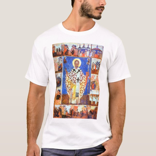 T-shirt Saint-Nicolas avec des scènes de son Life2 (Devant)