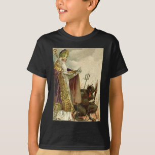 T-shirt Saint Nicolas Krampus Fourche Prêtre