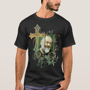 T-shirt Saint Padre Pio Prière Croix Catholicités Saint Sa