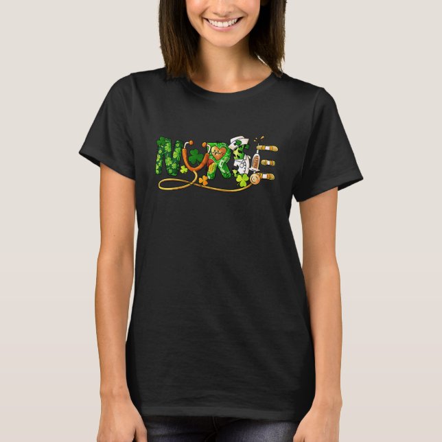 T-shirt Saint-Patrick 2019 Chanceuse Infirmière (Devant)