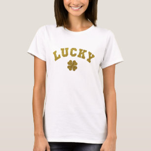 T-shirt Saint Patrick chanceux trèfle