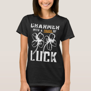 T-shirt Saint Patrick Charmer chanceux avec une touche de 