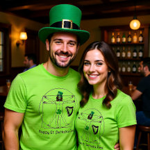 Saint Patrick' Day avec un Irlandais vitruvien