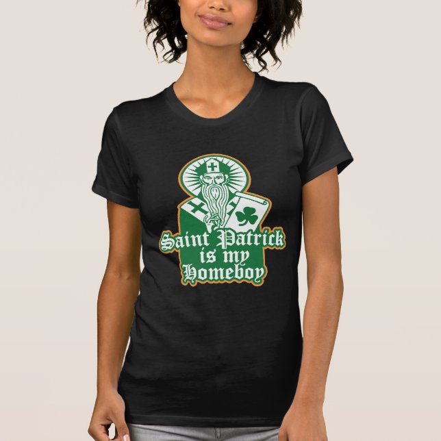 T-shirt Saint Patrick est mon Homeboy (Devant)