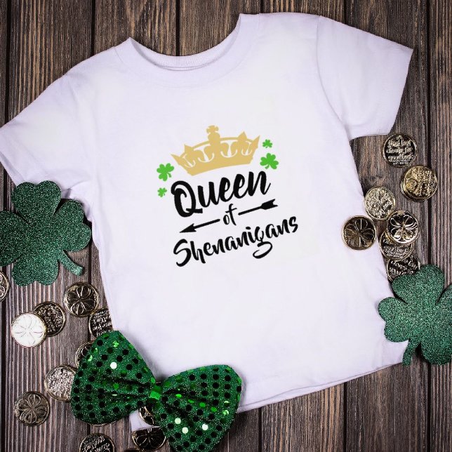 T-shirt Saint Patrick, fête de la Reine des Shenanigans (Créateur téléchargé)